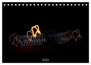 Lichtspuren (Tischkalender 2024 DIN A5 quer), CALVENDO Monatskalender von Glück,  Jane