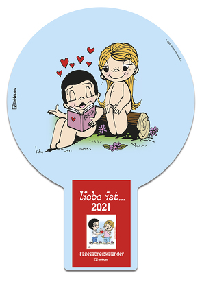 liebe ist… 2021 Tagesabreißkalender – Rückwand 22,5×31,5 – Block 8,1×10,6 von Casali,  Kim