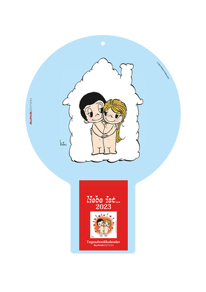 liebe ist… 2023 Tagesabreißkalender – Rückwand 22,5×31,5 – Block 8,1×10,6 von Casali,  Kim