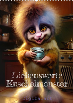 Liebenswerte Kuschelmonster – Digitalart (Wandkalender 2023 DIN A2 hoch) von Illgen,  Cathrin