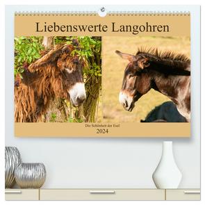 Liebenswerte Langohren – Die Schönheit der Esel (hochwertiger Premium Wandkalender 2024 DIN A2 quer), Kunstdruck in Hochglanz von Bölts,  Meike