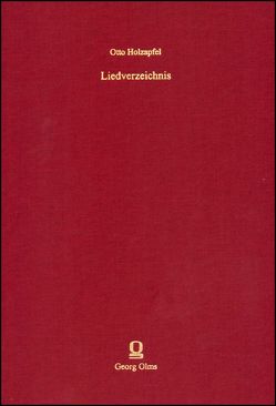 Liedverzeichnis von Holzapfel,  Otto