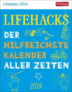 Lifehacks Tagesabreißkalender 2024 von Ann Christin Artel,  Lili Richter