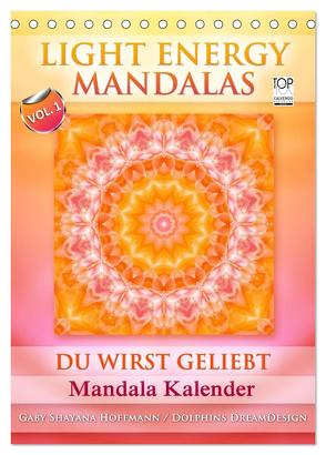 Light Energy Mandalas – Kalender – Vol. 1 (Tischkalender 2024 DIN A5 hoch), CALVENDO Monatskalender von Shayana Hoffmann,  Gaby