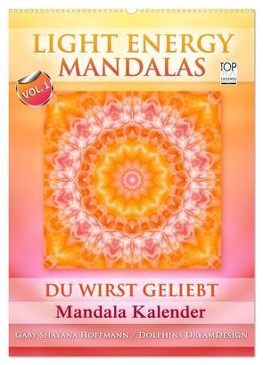 Light Energy Mandalas – Kalender – Vol. 1 (Wandkalender 2024 DIN A2 hoch), CALVENDO Monatskalender von Shayana Hoffmann,  Gaby