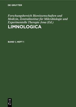 Limnologica / Limnologica. Band 1, Heft 1 von Akademie der Wissenschaften der DDR