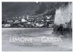 Limone sul Garda schwarzweiß (Wandkalender 2024 DIN A2 quer), CALVENDO Monatskalender von Herzog,  www.bild-erzaehler.com,  Thomas