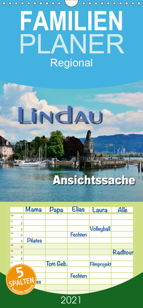 Lindau – Ansichtssache – Familienplaner hoch (Wandkalender 2021 , 21 cm x 45 cm, hoch) von Bartruff,  Thomas