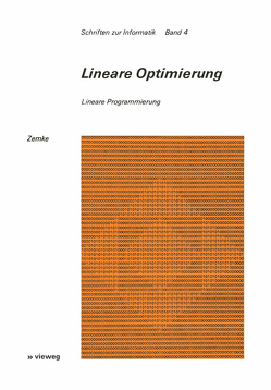 Lineare Optimierung von Zemke,  Gunter