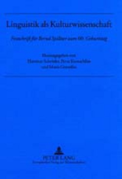 Linguistik als Kulturwissenschaft von Gonzalez Caparrós,  Maria, Kumschlies,  Petra, Schröder,  Hartmut