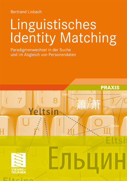 Linguistisches Identity Matching von Lisbach,  Bertrand