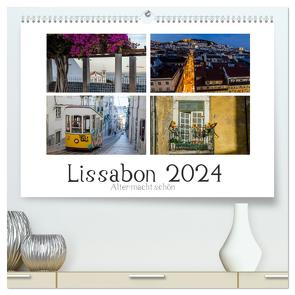 Lissabon – Alter macht schön (hochwertiger Premium Wandkalender 2024 DIN A2 quer), Kunstdruck in Hochglanz von Herm,  Olaf