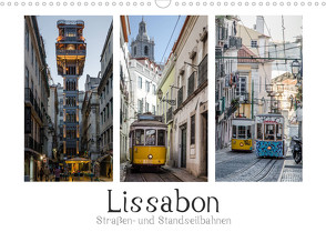 Lissabon – Straßen- & Standseilbahnen (Wandkalender 2023 DIN A3 quer) von Herm,  Olaf