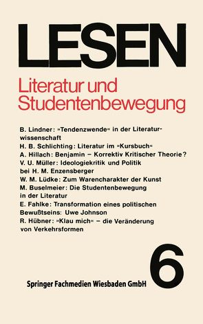 Literatur und Studentenbewegung von Martin,  W.