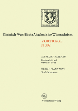 Lithiumnitrid und verwandte Stoffe, Ihre wissenschaftliche und praktische Bedeutung. Sila-Substitutionen von Rabenau,  Albrecht