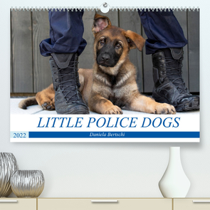 Little Police Dogs (Premium, hochwertiger DIN A2 Wandkalender 2022, Kunstdruck in Hochglanz) von Bertschi,  Daniela