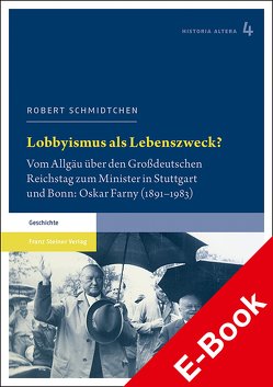 Lobbyismus als Lebenszweck? von Schmidtchen,  Robert