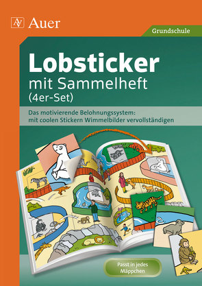 Lobsticker mit Sammelheft (4er-Set) von Verlag,  Auer