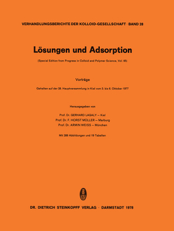 Lösungen und Adsorption von Lagaly,  G.