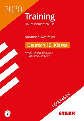 STARK Lösungen zu Training Hauptschulabschluss 2020 – Deutsch – NRW
