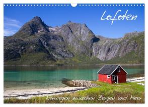 Lofoten – Norwegen zwischen Bergen und Meer (Wandkalender 2024 DIN A3 quer), CALVENDO Monatskalender von Gimpel,  Frauke