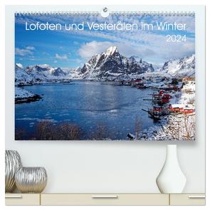 Lofoten und Vesterålen im Winter (hochwertiger Premium Wandkalender 2024 DIN A2 quer), Kunstdruck in Hochglanz von Haardiek,  Clemens