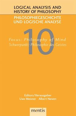 Focus: Philosophy of Mind/Schwerpunkt: Philosophie des Geistes von Meixner,  Uwe, Newen,  Albert