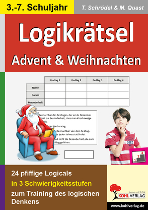 Logikrätsel Advent & Weihnachten von Quast,  Moritz, Schrödel,  Tim