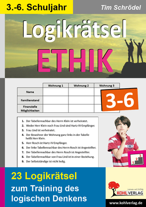 Logikrätsel Ethik 3-6 von Schrödel,  Tim