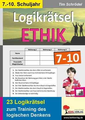 Logikrätsel Ethik 7-10 von Schrödel,  Tim