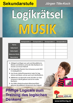 Logikrätsel MUSIK von Tille-Koch,  Jürgen