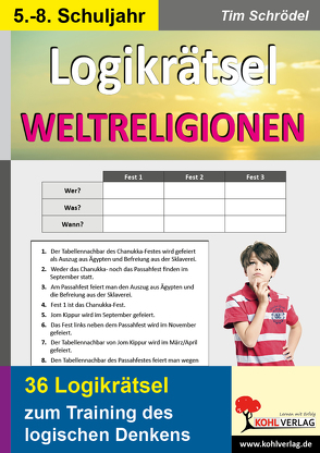 Logikrätsel Weltreligionen von Schrödel,  Tim