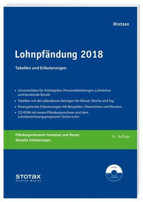 Lohnpfändung 2018 von Hintzen,  Udo