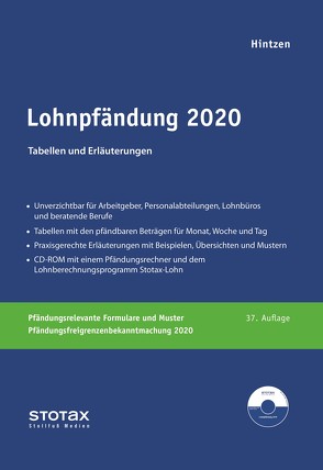 Lohnpfändung 2020 von Hintzen,  Udo