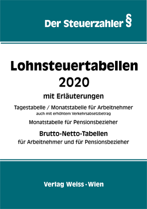 Lohnsteuertabellen 2020 von Zsifkovits,  Robert