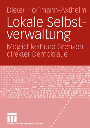 Lokale Selbstverwaltung von Hoffmann-Axthelm,  Dieter