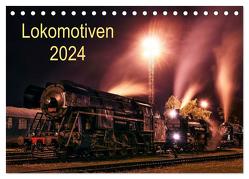 Lokomotiven 2024 (Tischkalender 2024 DIN A5 quer), CALVENDO Monatskalender von Dzurjanik,  Martin