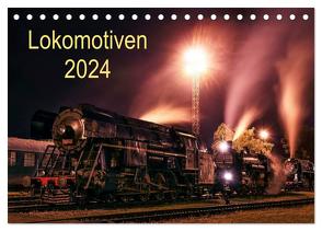 Lokomotiven 2024 (Tischkalender 2024 DIN A5 quer), CALVENDO Monatskalender von Dzurjanik,  Martin