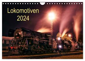 Lokomotiven 2024 (Wandkalender 2024 DIN A4 quer), CALVENDO Monatskalender von Dzurjanik,  Martin