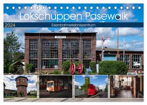 Lokschuppen Pasewalk (Tischkalender 2024 DIN A5 quer), CALVENDO Monatskalender von Gierok / Magic Artist Design,  Steffen