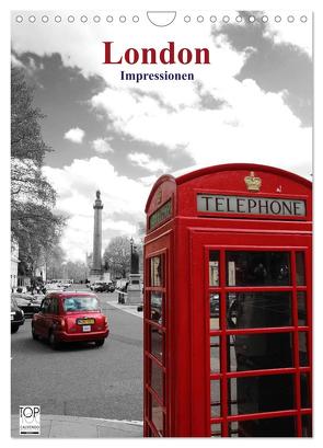 London – Impressionen (Wandkalender 2024 DIN A4 hoch), CALVENDO Monatskalender von Bambach,  Hartwig