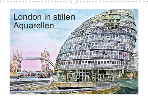 London in stillen Aquarellen (Wandkalender 2021 DIN A3 quer) von Kraus,  Gerhard