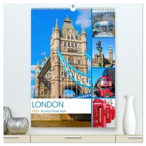 London ist eine Reise wert (hochwertiger Premium Wandkalender 2024 DIN A2 hoch), Kunstdruck in Hochglanz von Müller,  Christian