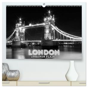 LONDON Urbaner Flair (hochwertiger Premium Wandkalender 2024 DIN A2 quer), Kunstdruck in Hochglanz von Viola,  Melanie