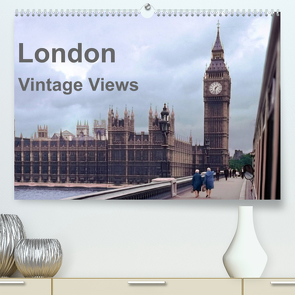 London – Vintage Views (Premium, hochwertiger DIN A2 Wandkalender 2022, Kunstdruck in Hochglanz) von Schulz-Dostal,  Michael