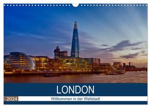 LONDON Willkommen in der Weltstadt (Wandkalender 2024 DIN A3 quer), CALVENDO Monatskalender von Viola,  Melanie