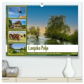 Lonjsko Polje, Kroatiens Naturparadies an der Save (hochwertiger Premium Wandkalender 2024 DIN A2 quer), Kunstdruck in Hochglanz von Di Chito,  Ursula