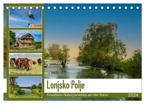 Lonjsko Polje, Kroatiens Naturparadies an der Save (Tischkalender 2024 DIN A5 quer), CALVENDO Monatskalender von Di Chito,  Ursula