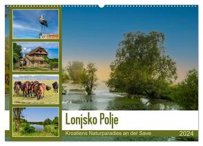 Lonjsko Polje, Kroatiens Naturparadies an der Save (Wandkalender 2024 DIN A2 quer), CALVENDO Monatskalender von Di Chito,  Ursula