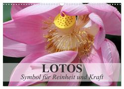 Lotos – Symbol für Reinheit und Kraft (Wandkalender 2024 DIN A3 quer), CALVENDO Monatskalender von Stanzer,  Elisabeth